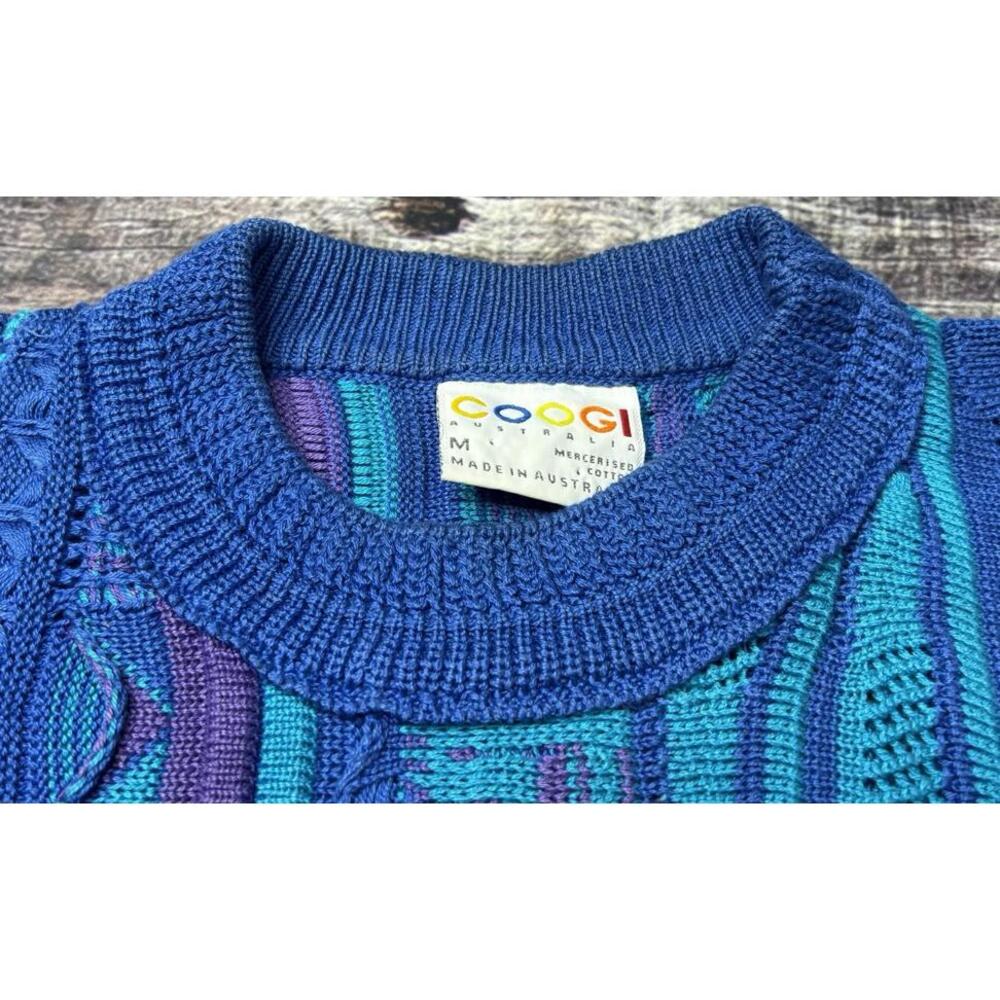 COOGI Multi-Blue Patterned Crewneck Sweater - Picture 5 of 15